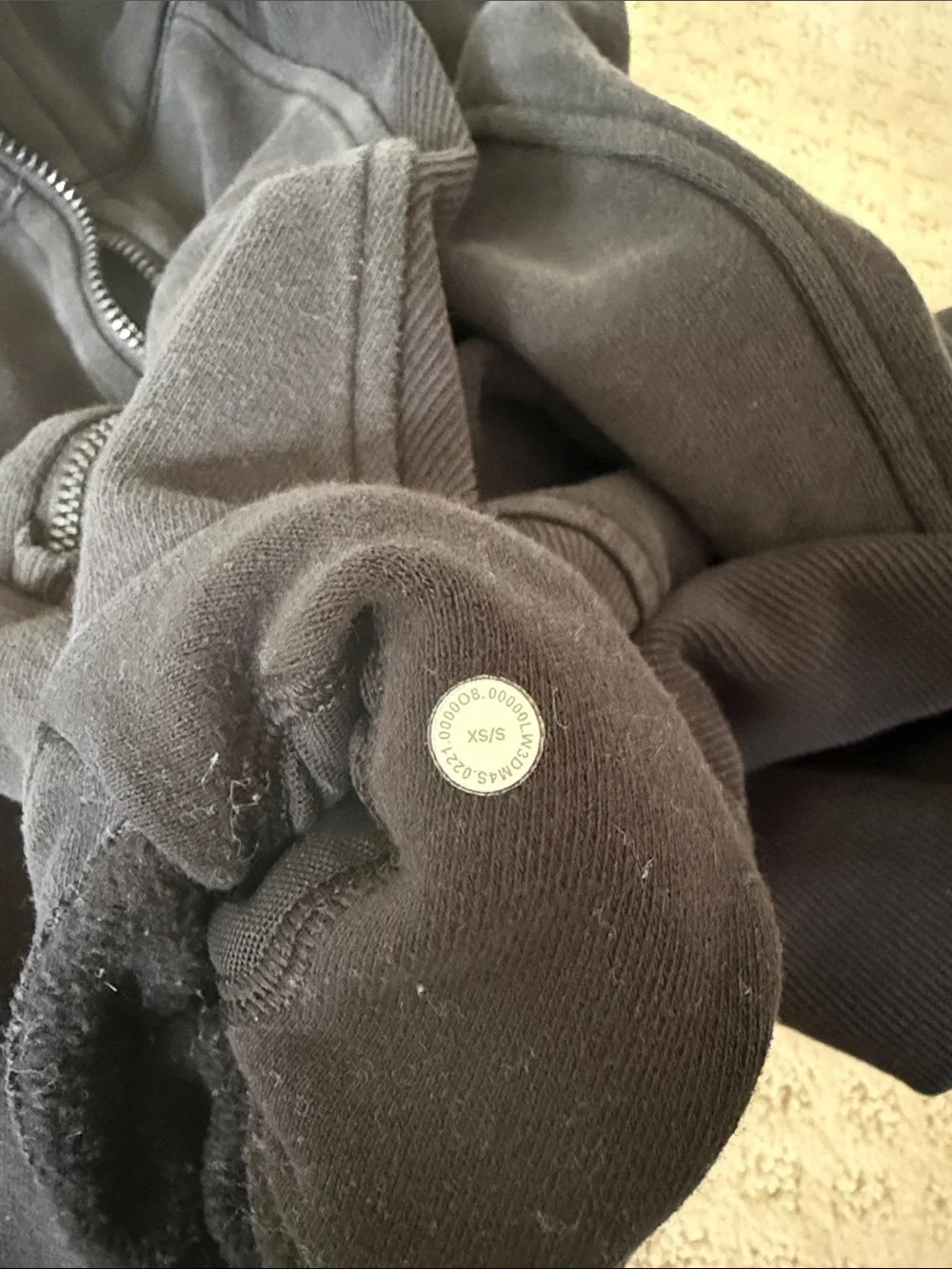 Lululemon Black Scuba Hoodie Sweatshirt